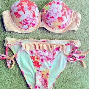 Victoria’s Secret Floral Push-up Bikini set